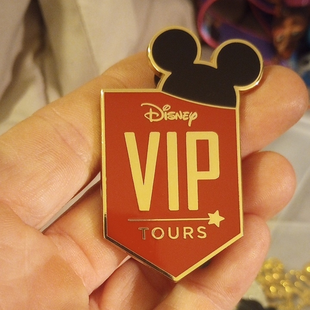 Disney VIP Tours Red and Black Pin